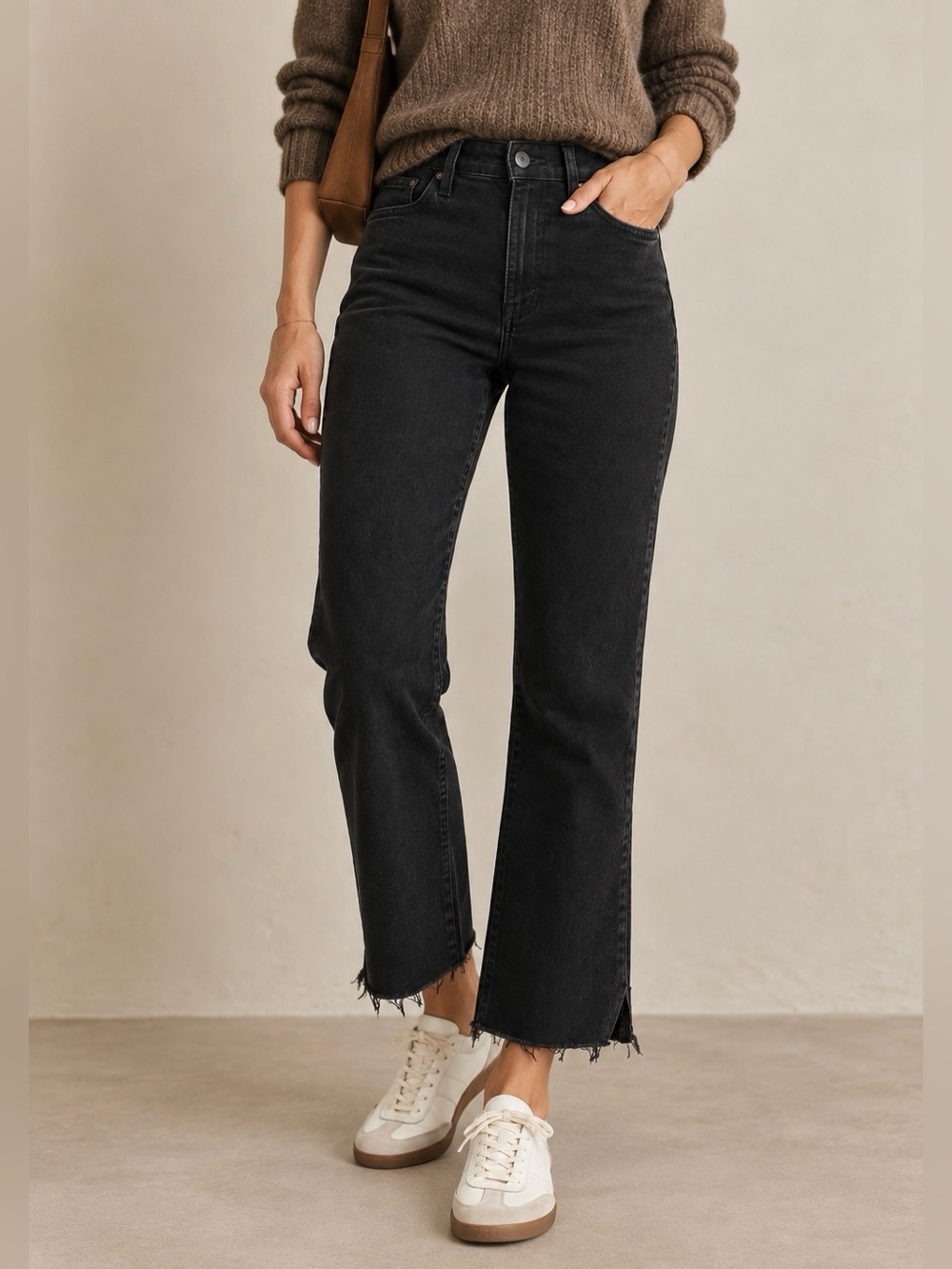 PAIGE Cindy Straight Raw Hem Jeans- Size 28